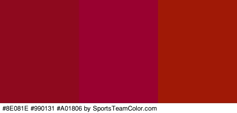 #8E081E #990131 #A01806 Colors