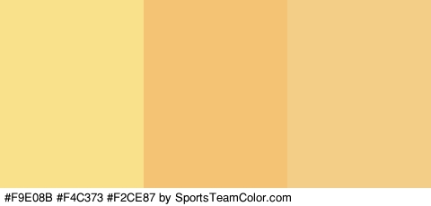 #F9E08B #F4C373 #F2CE87 Colors