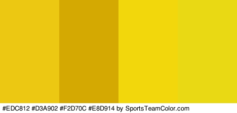 #EDC812 #D3A902 #F2D70C #E8D914 Colors