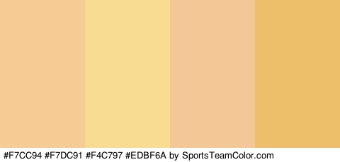 #F7CC94 #F7DC91 #F4C797 #EDBF6A Colors