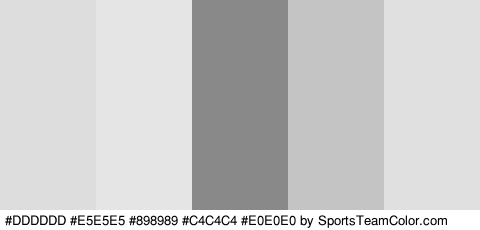 #DDDDDD #E5E5E5 #898989 #C4C4C4 #E0E0E0 Colors