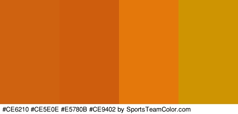 #CE6210 #CE5E0E #E5780B #CE9402 Colors