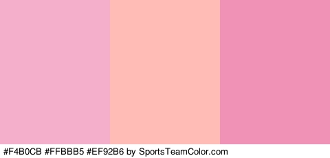 #F4B0CB #FFBBB5 #EF92B6 Colors