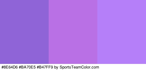 #8E64D6 #BA70E5 #B47FF9 Colors