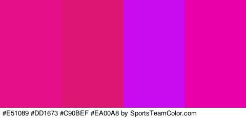 #E51089 #DD1673 #C90BEF #EA00A8 Colors