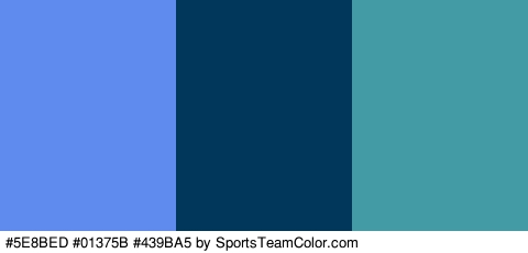 #5E8BED #01375B #439BA5 Colors