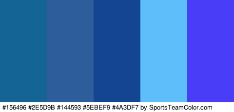 #156496 #2E5D9B #144593 #5EBEF9 #4A3DF7 Colors