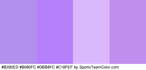 #B290ED #B680FC #DBB8FC #C18FEF Colors