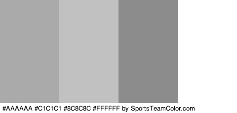 #AAAAAA #C1C1C1 #8C8C8C #FFFFFF Colors