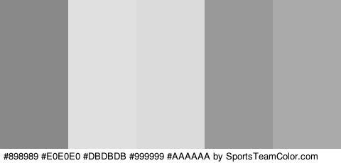 #898989 #E0E0E0 #DBDBDB #999999 #AAAAAA Colors