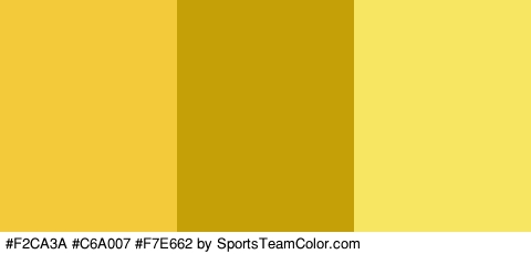 #F2CA3A #C6A007 #F7E662 Colors