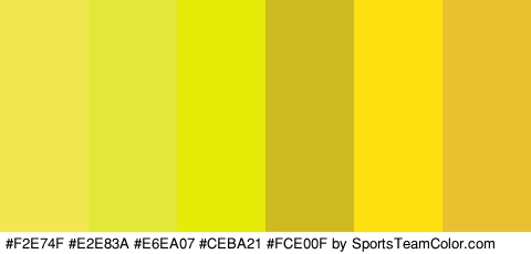 #F2E74F #E2E83A #E6EA07 #CEBA21 #FCE00F #E8C030 Colors