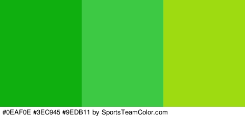 #0EAF0E #3EC945 #9EDB11 Colors