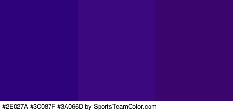 #2E027A #3C087F #3A066D Colors