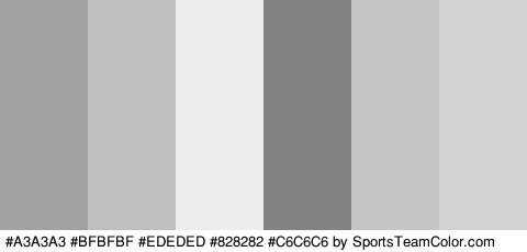 #A3A3A3 #BFBFBF #EDEDED #828282 #C6C6C6 #D3D3D3 Colors