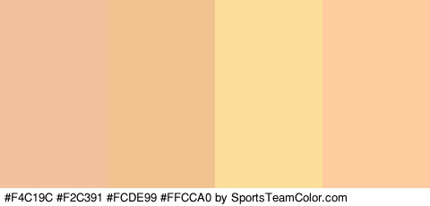 #F4C19C #F2C391 #FCDE99 #FFCCA0 Colors