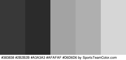 #383838 #2B2B2B #A3A3A3 #AFAFAF #D6D6D6 Colors