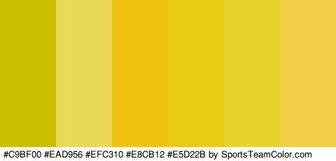 #C9BF00 #EAD956 #EFC310 #E8CB12 #E5D22B #F2CD48 Colors