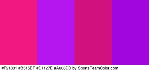 #F21881 #B515EF #D1127E #A006DD Colors