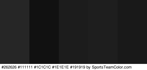 #262626 #111111 #1C1C1C #1E1E1E #191919 Colors