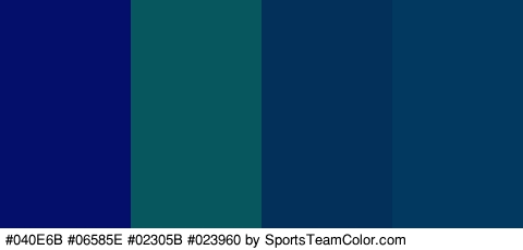 #040E6B #06585E #02305B #023960 Colors