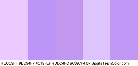 #ECC9FF #BD94F7 #C197EF #DDC4FC #C097F4 Colors