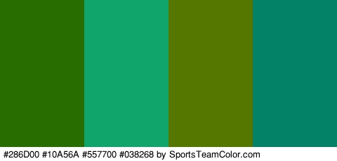 #286D00 #10A56A #557700 #038268 Colors