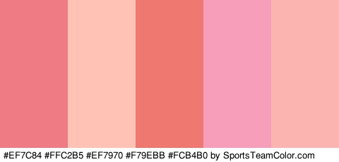 #EF7C84 #FFC2B5 #EF7970 #F79EBB #FCB4B0 Colors