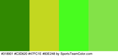 #318901 #C3D620 #47FC1E #83E248 Colors