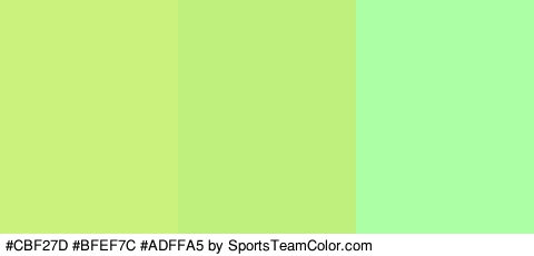 #CBF27D #BFEF7C #ADFFA5 Colors