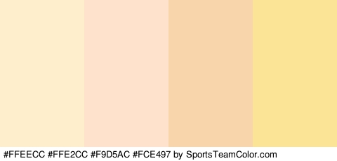 #FFEECC #FFE2CC #F9D5AC #FCE497 Colors