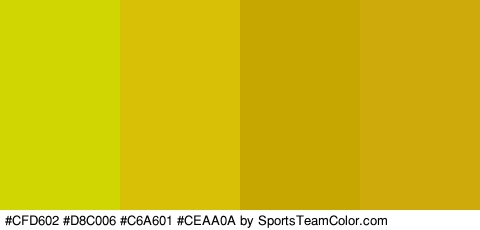 #CFD602 #D8C006 #C6A601 #CEAA0A Colors