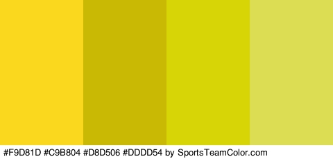 #F9D81D #C9B804 #D8D506 #DDDD54 Colors