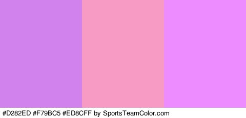 #D282ED #F79BC5 #ED8CFF Colors