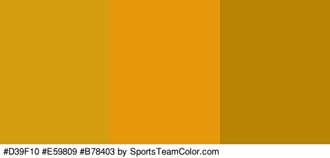 #D39F10 #E59809 #B78403 Colors