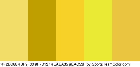 #F2DD68 #BF9F00 #F7D127 #EAEA35 #EAC53F Colors