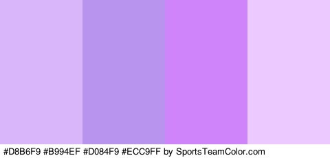 #D8B6F9 #B994EF #D084F9 #ECC9FF Colors