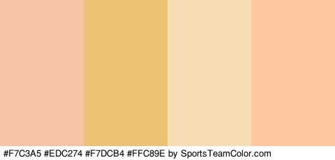 #F7C3A5 #EDC274 #F7DCB4 #FFC89E Colors