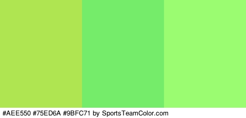 #AEE550 #75ED6A #9BFC71 Colors