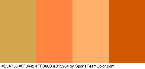 #D3A750 #FF8442 #FFB06B #D15904 Colors