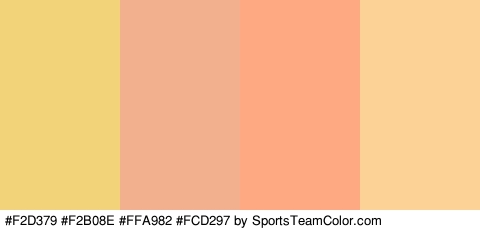 #F2D379 #F2B08E #FFA982 #FCD297 Colors