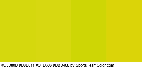 #D5D80D #D8D811 #CFD606 #DBD408 Colors