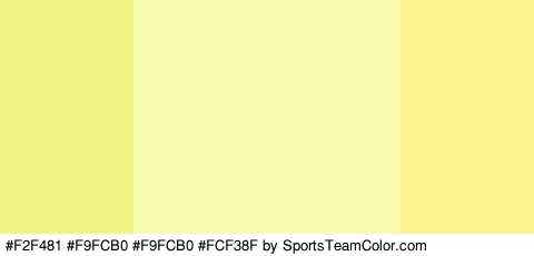 #F2F481 #F9FCB0 #F9FCB0 #FCF38F Colors