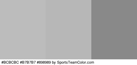 #BCBCBC #B7B7B7 #898989 Colors