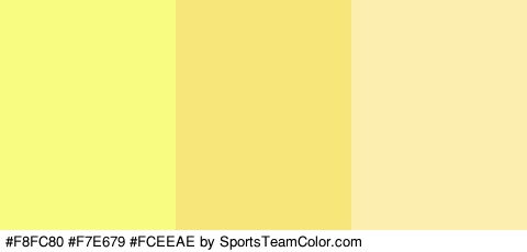 #F8FC80 #F7E679 #FCEEAE Colors