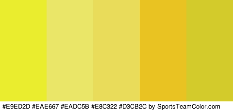 #E9ED2D #EAE667 #EADC5B #E8C322 #D3CB2C Colors