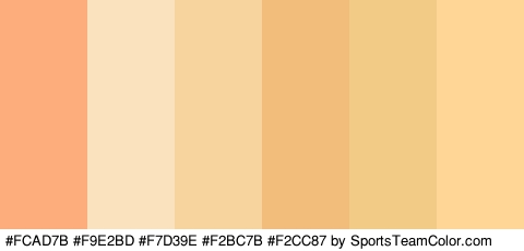 #FCAD7B #F9E2BD #F7D39E #F2BC7B #F2CC87 #FFD696 Colors