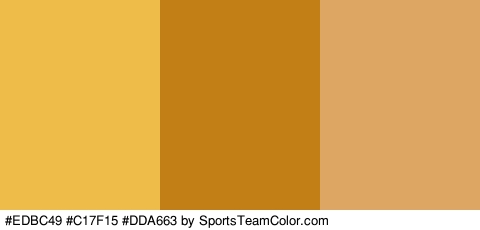 #EDBC49 #C17F15 #DDA663 Colors