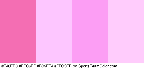 #F46EB3 #FEC6FF #FC9FF4 #FFCCFB Colors