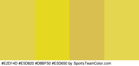 #E2D14D #E5D820 #D8BF50 #E5D650 Colors